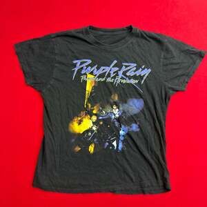 Vintage 2000s Prince Purple Rain Faded Men’s T-Shirt Black Yellow White Bike VTG
